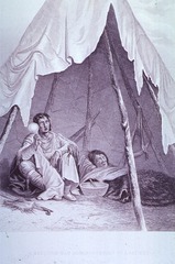 A medicine man administering to a patient