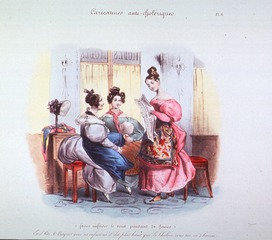 [Three women discussing cholera]