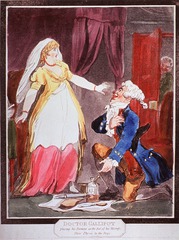 Doctor Gallipot placing his Fortune at the feet of his Mistress: Thro' Physic to the Dogs