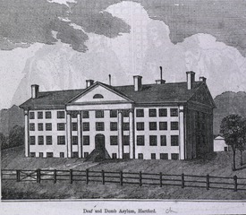 The Asylum for Deaf and Dumb Persons, Hartford, Conn: Front view