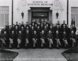 Graduating Class Dec. 1940 Sch. Of Aviation Medicine Randolph Field Tex