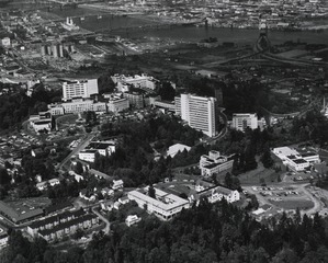 [Aerial view of University of Oregon Medical School]
