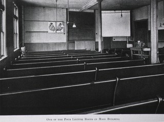 One of the four lecture rooms in Main Building