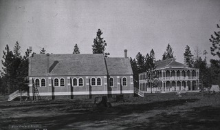 Hospital and chapel, Fort Coeur de Alene, Idaho