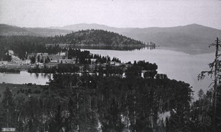View of Fort Coeur de Alene and lake, Idaho