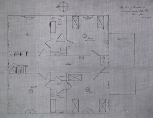 Floor plan of hospital at Frankford Arsenal, Pa. (second floor)