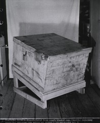 USN Medical Supply Storehouse NO. 3: Packing Bench- Manufactured from empty blanket case