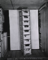 USN Medical Supply Storehouse NO. 3: Improvised Bins- complete with boxes