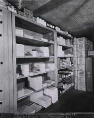 USN Medical Supply Storehouse NO. 3: Shelves- Manufactured of plywood construction