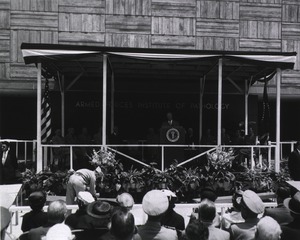 U.S. Armed Forces Institute Of Pathology: [President Eisenhower speaking at the Dedication Ceremonies]