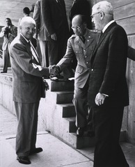 U.S. Armed Forces Institute Of Pathology: [President Eisenhower shaking hands with medical officers]