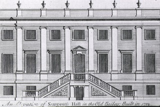 An Elevation of Surgeon's Hall in the Old Bailey; Built in 1752