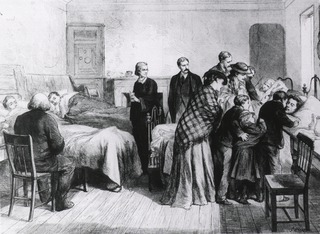 Hospital in Wales with victims of a flooded colliery