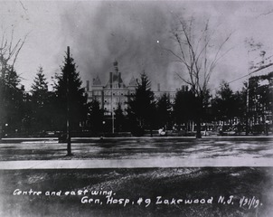 U.S. Army. General Hospital No. 9, Lakewood, New Jersey: Center and East Wing