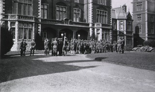 U.S. Army. Base Hospital No.33, Portsmouth, England: In front of the Main building