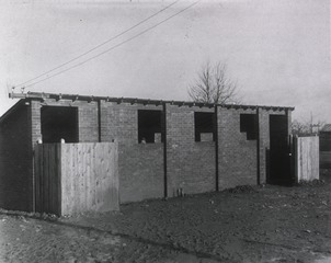U. S. Army Base Hospital Number 61, Beaune, France: Exterior of latrine