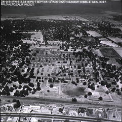 U.S. Army, Dibble General Hospital, Palo Alto, California: Aerial view