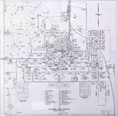 U.S. Army, Fitzsimons General Hospital, Denver, CO: Map of the hospital grounds