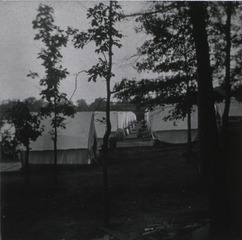 U.S. Army, Sternberg General Hospital, Camp Thomas, Chickamagua, Georgia: Side view of tents