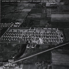 U.S. Army, Billings General Hospital, Fort Benjamin Harrison, Indiana: Aerial view
