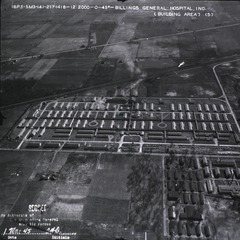 U.S. Army, Billings General Hospital, Fort Benjamin Harrison, Indiana: Aerial view