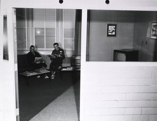 U.S. Army. Martin Army Hospital, Fort Benning, Ga: Interior view- Visitors and Patients Ward Day Room