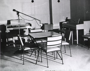 U.S. Army. Martin Army Hospital, Fort Benning, Ga: Interior view- Audition Room, Radio Studio