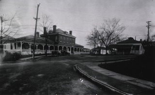 U.S. Army Post Hospital, Fort Thomas, Kentucky: Shows Post Hospital and the temporary building now occupied by the detachment as barracks