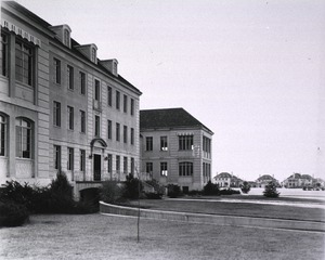 U.S. Army Post Hospital, Barksdale Field, Louisiana: Front view of main building