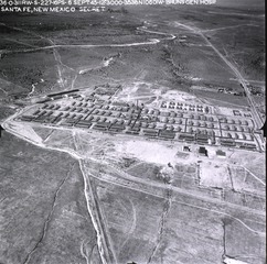 U.S. Army. Bruns General Hospital, Santa Fe, N.M: Aerial view