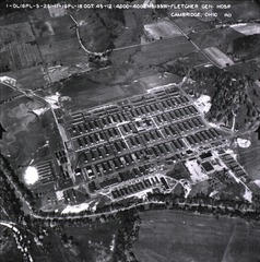 U.S. Army, Fletcher General Hospital, Cambridge, Ohio: Aerial view