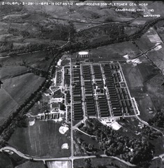 U.S. Army, Fletcher General Hospital, Cambridge, Ohio: Aerial view