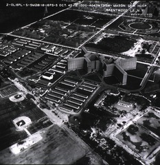 U.S. Army. Mason General Hospital, Brentwood, N.Y: Aerial view-