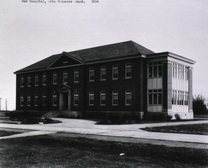 U.S. Army Post Hospital, Erie Ordnance Depot, Ohio: Front view of new hospital