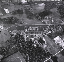 U.S. Army, Deshon General Hospital, Butler, Pennsylvania: Aerial view