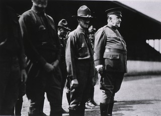 U.S. Medical Field Service School, Carlisle Barracks, Pennsylvania: R.O.T.C., General McCaw and Captain Marcus in reviewing line