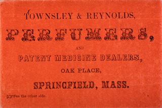 Townsley & Reynolds, perfumers, and patent medicine dealers