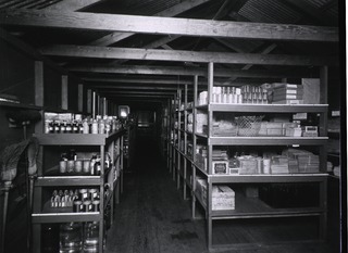 U.S. Army. Station Hospital, Corozal, Canal Zone: Interior view- Medical Storehouse