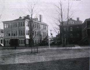 U.S. Army Hospital, Fort Monroe, VA: North end of isolation building and rear view of main hospital