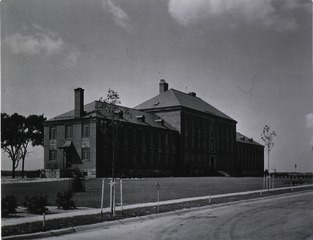 U.S. Army Station Hospital, Langley Field, VA: Front view of new hospital