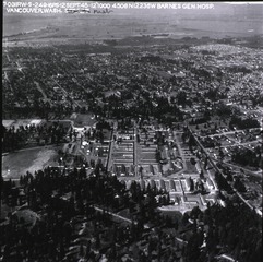 U.S. Army, Barnes General Hospital, Vancouver, WA: Aerial view