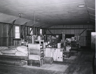 U.S. Army Air Force Hospital, Davis-Monthan Air Force Base, Tucson, Arizona: Interior of warehouse