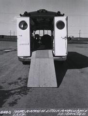 U.S. Air Force Hospital, Travis Air Force Base, Fairfield, CA: Exterior of litter ambulance