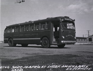 U.S. Air Force Hospital, Travis Air Force Base, Fairfield, CA: Exterior of litter ambulance