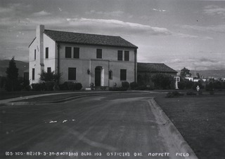 U.S. Army Air Forces. Hospital, Moffett Field, Ca: Exterior view- Officers Quarters