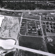 U.S. Army Air Forces. Debarkation Hospital, Bolling Air Force Base, Washington, D.C: Aerial view