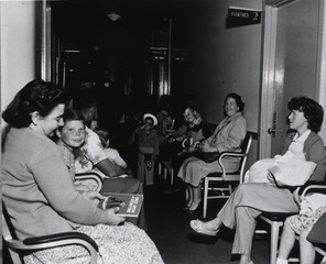 U.S. Naval Hospital, San Diego, CA: Waiting room scene, Dependent's Services