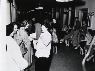 U.S. Naval Hospital, San Diego, CA: Waiting room scene, Dependent's Services