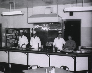 U.S. Air Force. Hospital, Barksdale AFB, Shreveport, La: Interior view- Mess Hall Serving Line