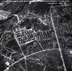 U.S. Army Air Forces. Regional Hospital, Westover Field, Springfield, Mass: Aerial view